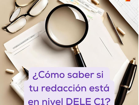 Preparar la prueba escrita del DELE C1 no es solo cuestión de escribir "mucho": es escribir bien, con intención, corrección y cohesión. Uno de los mayores retos es saber si realmente tu texto cumple con los criterios del examen y, sobre todo, si está a la altura del nivel C1 según el MCER y el PCIC. Como profesora de español especializada en DELE, sé que muchos estudiantes tienen buenas ideas, pero les falta una herramienta clara y objetiva para evaluar lo que escriben. Por eso he creado este material práctico de autoevaluación, pensado para ayudarte.