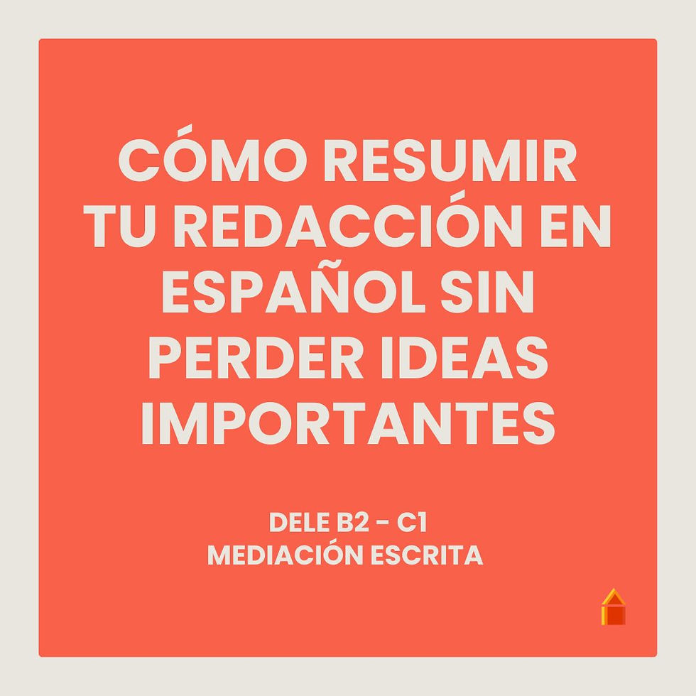 Cómo resumir tu redacción en español sin perder ideas importantes