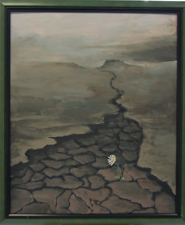 Acryl auf Malplatte