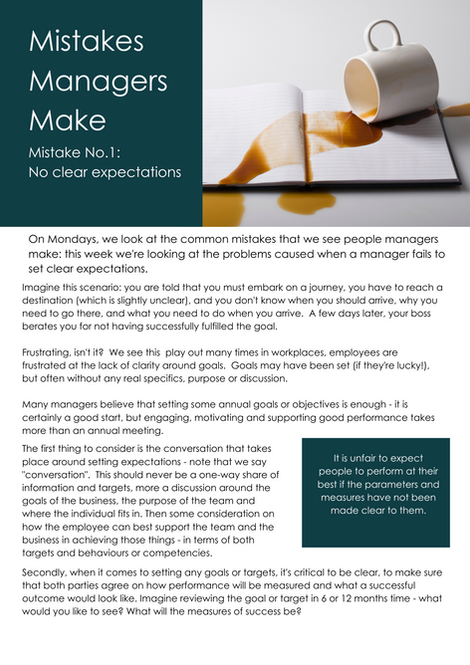Mistakes Managers Make