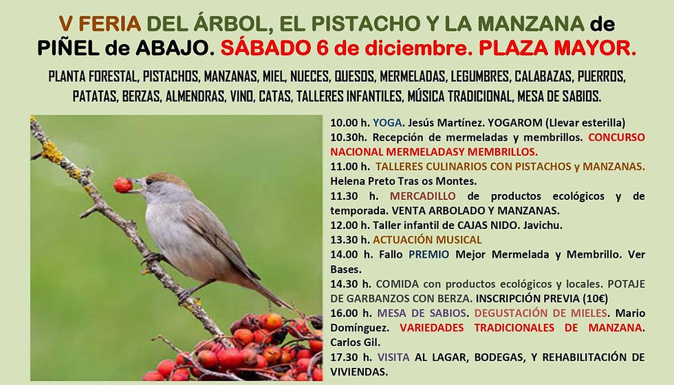 V FERIA DEL ÁRBOL, EL PISTACHO Y LA MANZANA