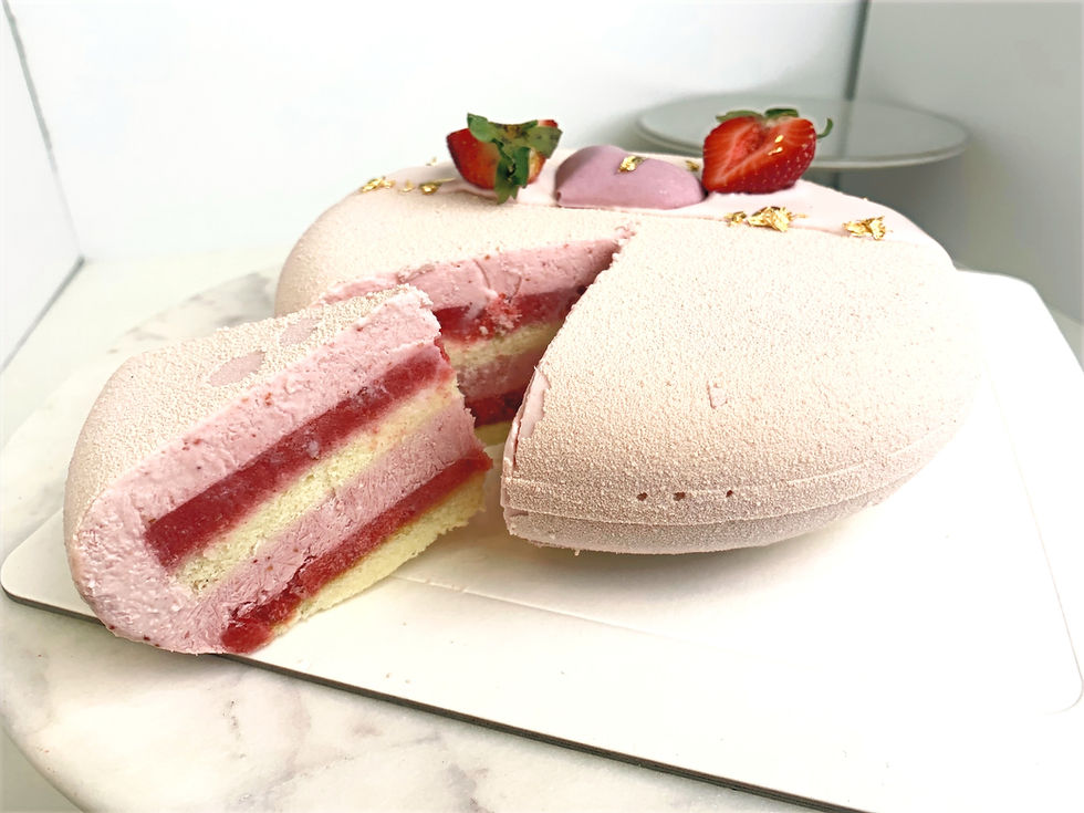 Thumbnail: Vegan pretty in pink strawberry cake 7inch