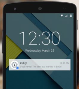 An example business message to a user facebook-business-messages