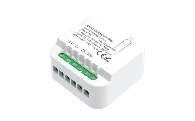 Sīktēls: Bezvadu kinētiskais slēdzis — 1-taustiņa, ar Wi-Fi kontroli