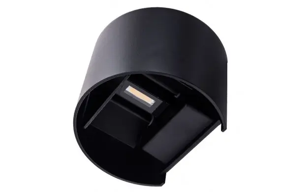 Sīktēls: LED sienas lampa “Black Body Round” 6 W (melnas krāsas korpuss, apaļa forma)