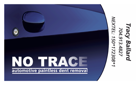 No Trace PDR Business Card