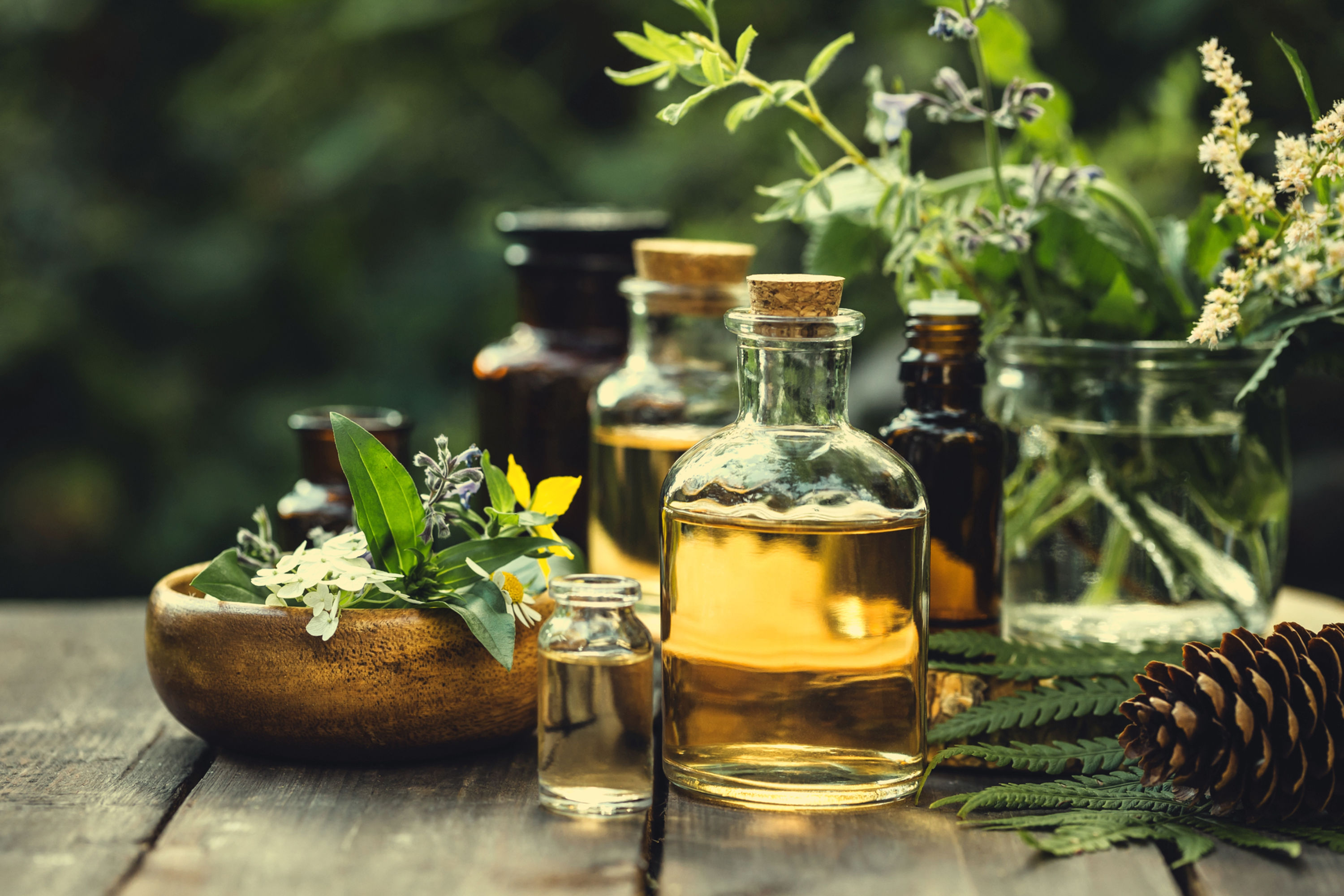 Natural oils and body scrub