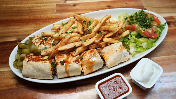 Arabic Style Chicken Shawerma Include Fries