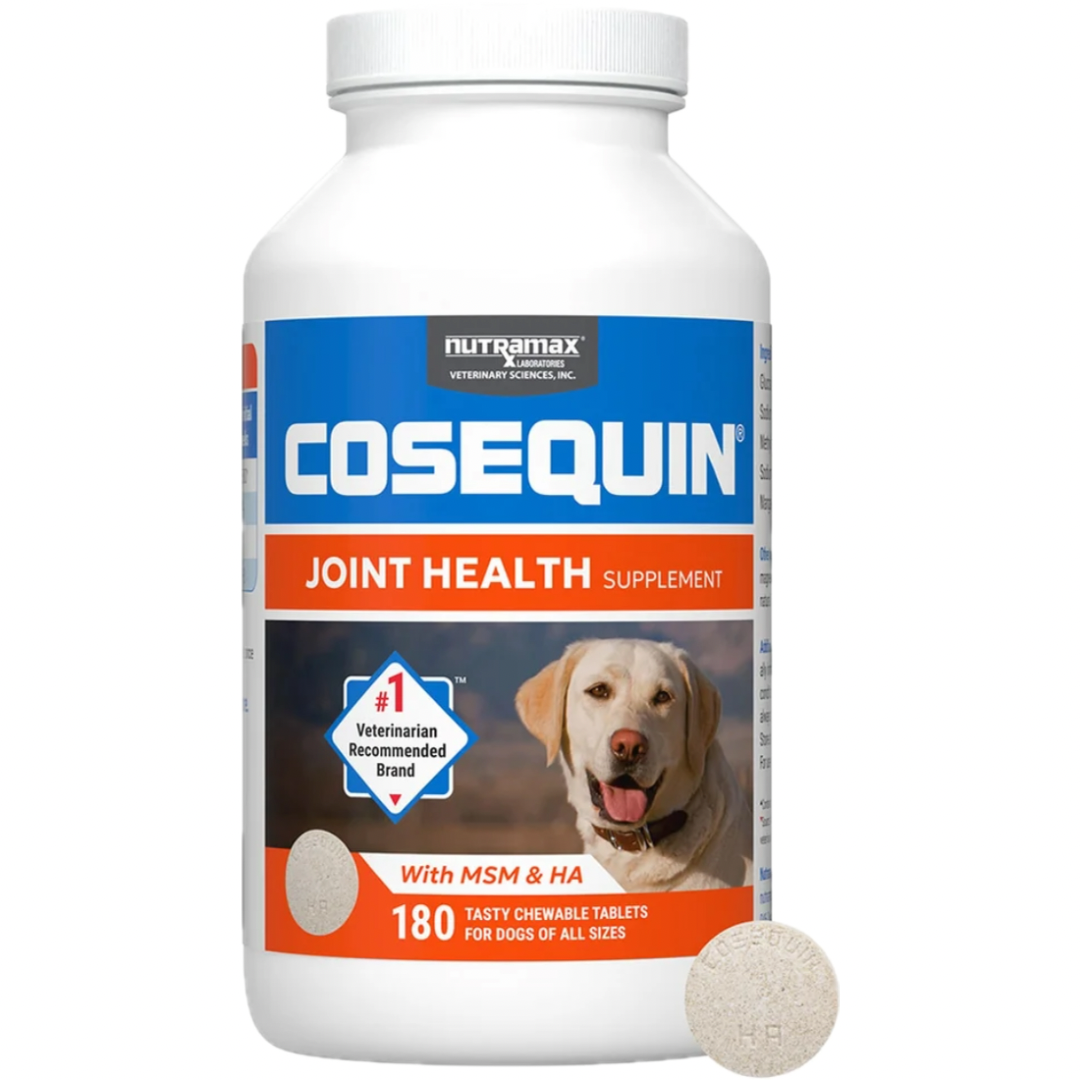 🇺🇸美國直送🇺🇸🌟全新包裝🌟 Nutramax COSEQUIN 犬關節保健強效配方 +MSM + HA 透明質酸 咀嚼片 180片