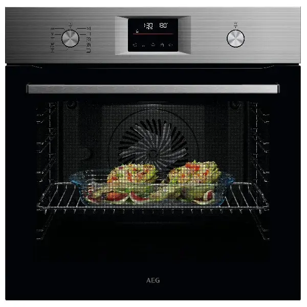 תנור בנוי פירוליטי AEG ABS65421M צבע נירוסטה