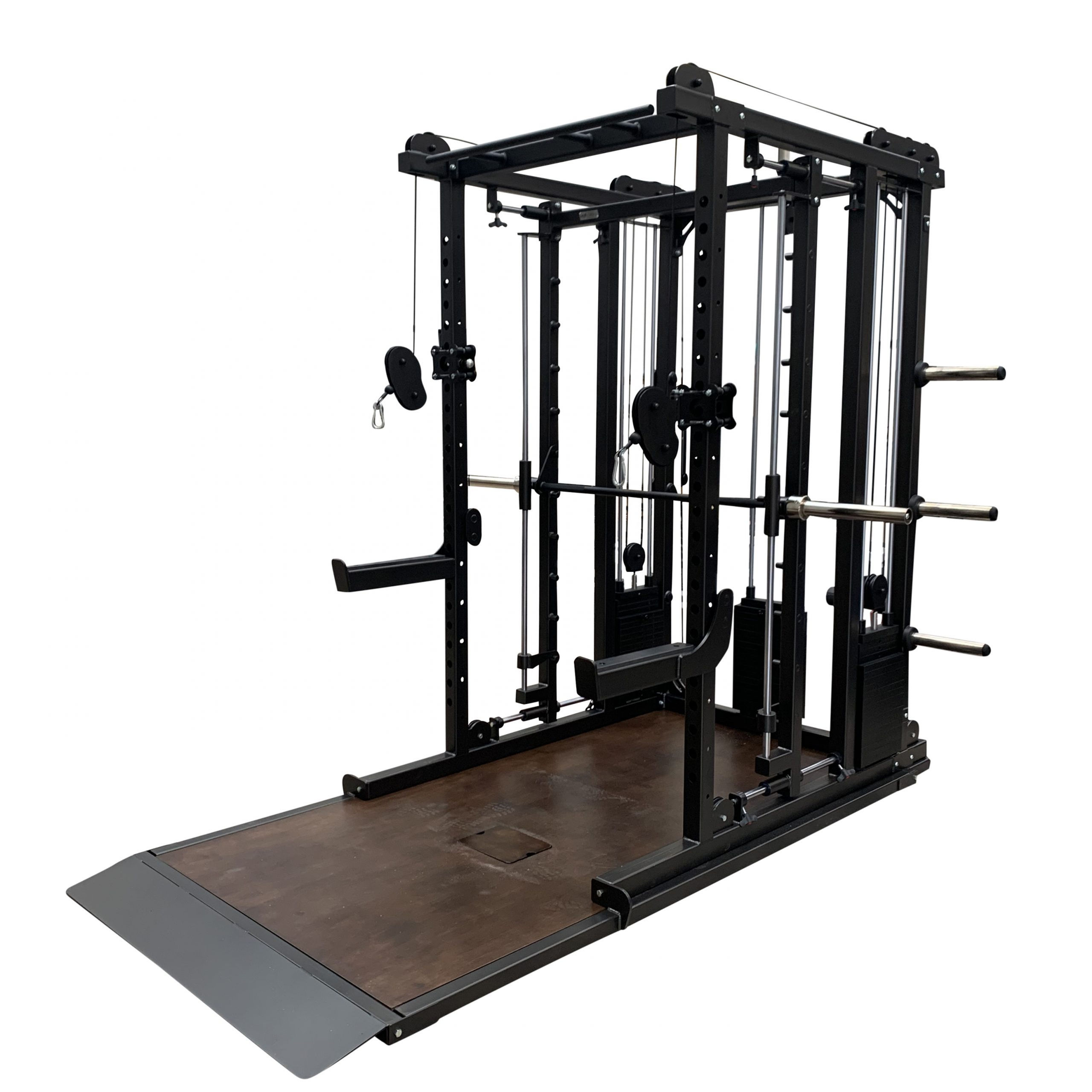 Power Gym with Floor Pulley Platform