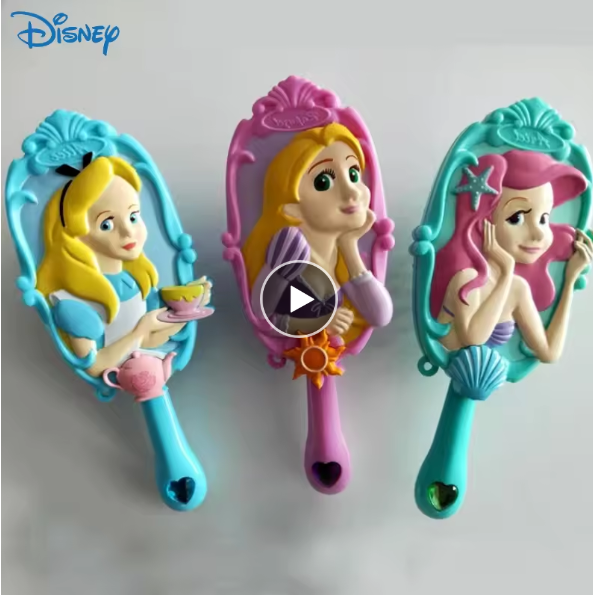 Disney Princess Massage Comb Ariel Rapunzel Alice Air Cushion Hairdressing Tool
