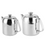 Thumbnail: 500ml 850ml Stainless Steel Teapot Coffee Pot Cold Water Kettle Short Spout