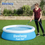 Thumbnail: Bestway 57392 Round Inflatable Above Ground Swimming Pool for Outdoor Family Use