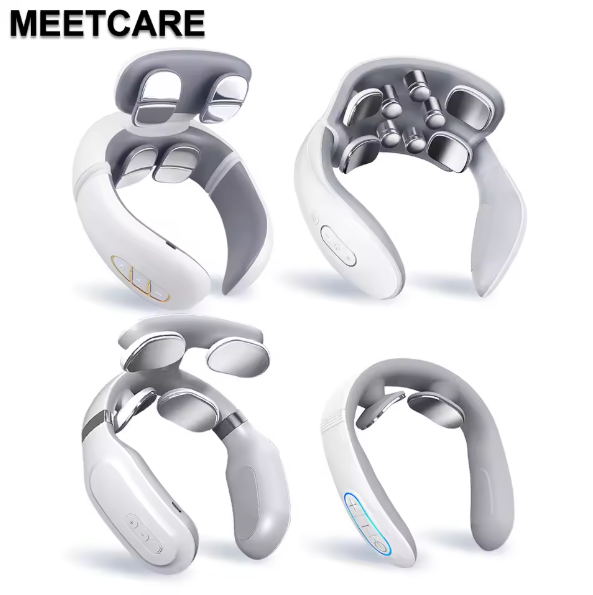 Smart Neck and Back Massager, TENS Pulse, Heating, Pain Relief, Muscle Care