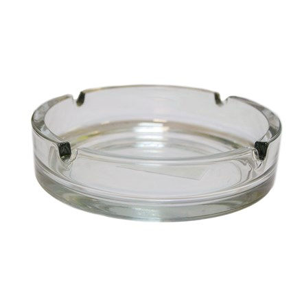 Transparent Selena 14cm Glass Ashtray Durable Modern Home Table Accessory