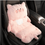 Thumbnail: Winter Plush Car Cushion Cute Cartoon Lumbar Support Seat Pillow for Women Pink