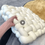 Thumbnail: Handmade Knot Cushion Plush Decorative Pillow for Sofa Bed Chair 33x33cm