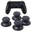 Thumbnail: PS4 Analog Thumbstick Covers 3D Shell Caps Mushroom Joystick 10pcs Set Black