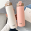 Thumbnail: Thermo Travel Mug 600ML Insulated Vacuum Tumbler with Straw Pink