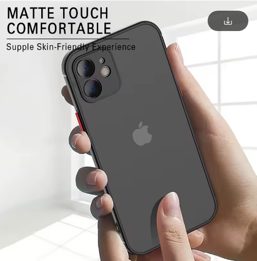 Thumbnail: Luxury Shockproof Matte Armor Case for iPhone 6 6S 7 8 Plus XR XS SE Mini