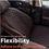 Thumbnail: Universal Car Seat Cover, Breathable Summer Cooling Cushion, Leather & Bamboo, B