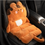 Thumbnail: Winter Plush Car Cushion Cute Cartoon Lumbar Support Seat Pillow for Women Pink