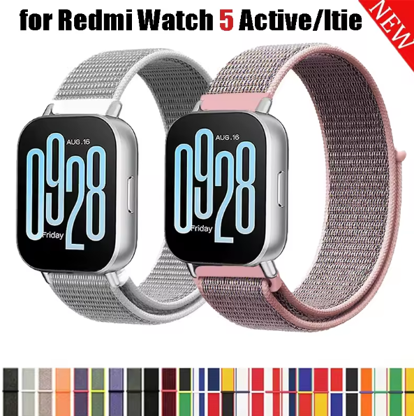 Nylon Loop Strap for Redmi Watch 5 Active Lite Xiaomi Mi Watch 3 20mm 22mm Band