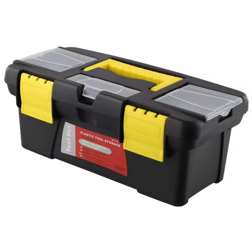 Thumbnail: 10-Inch Two-Layer Plastic Toolbox Multifunctional Accessories Storage Case for T