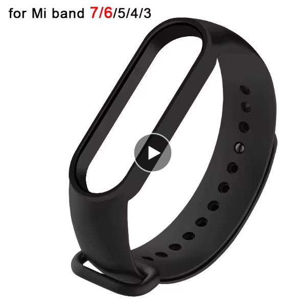 Silicone Replacement Sport Strap for Xiaomi Mi Band 7 6 5 4 3 NFC Wristband