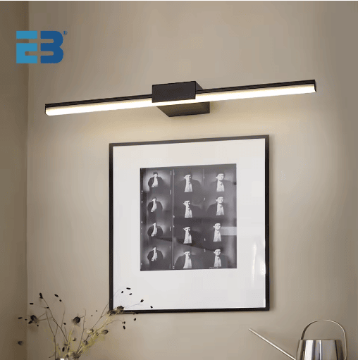 Miniatúra: Modern LED Bathroom Vanity Wall Light 40cm 8W Black Sconce Mirror Fixture