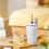 Thumbnail: 600ml Cute Bear Stainless Steel Coffee Thermos Vacuum Insulated Bottle with Stra