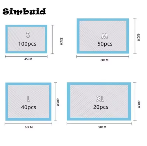 Thumbnail: Super Absorbent Dog Training Pads Disposable Puppy Pee Pads 50PCS 45x60cm