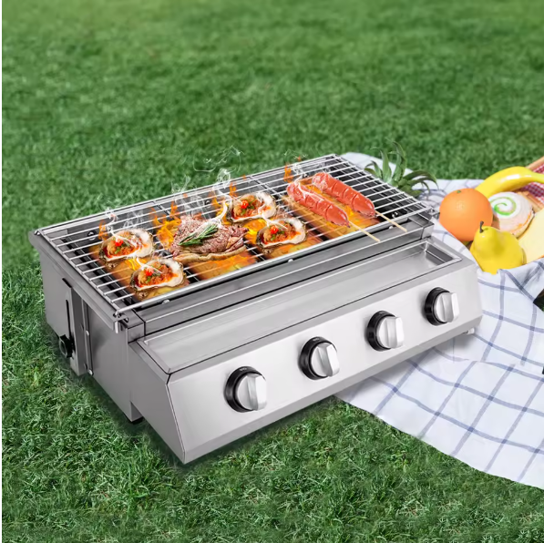 Miniatúra: BBQ Propane Gas Stove Grill Stainless Steel Patio Garden Barbecue Grill Outdoor