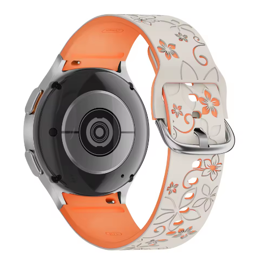 Miniatúra: Engraved Silicone Strap for Samsung Galaxy Watch 7 FE/6 5 Pro 45mm 40mm 44mm 42m