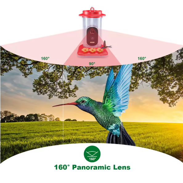 Miniatúra: Smart Hummingbird Feeder with Camera, WiFi App Control, Ant-Proof and Bird Recog
