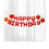 Thumbnail: Chinese Red Happy Birthday Banner Garland Bunting Party Decoration Background