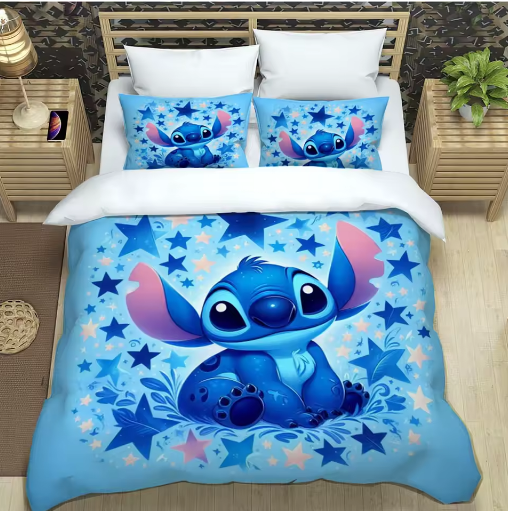 Miniatúra: Lilo & Stitch Cartoon Bedding Set Luxury Duvet Cover Comforter Gift