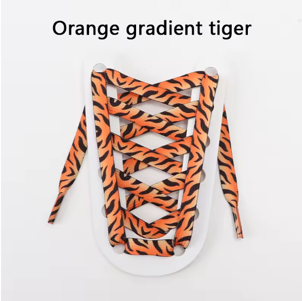 Miniatúra: Colorful Silk Shoelaces Candy Gradient Party Boots Laces for Sneakers 120cm