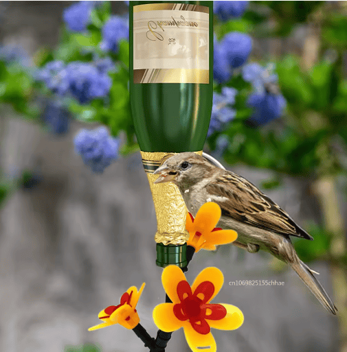 Miniatúra: Flower Shaped Hummingbird Feeder Outdoor Hanging Bird Drinker Ant Proof Easy Cle