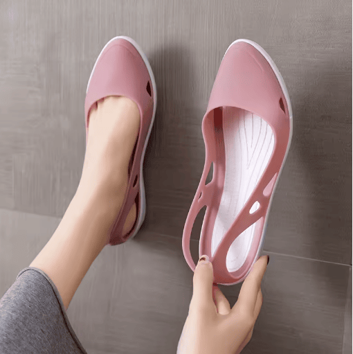 2023 Women’s Knit Sandals Summer Beach Flip Flop Platform Shoes Black