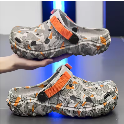 New Men's Clogs Slippers Sandals Outdoor Garden Shoes Flip Flops Camouflage