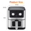 Thumbnail: ISOOW Electric Air Fryer Oil-Free 60 Minute Timer 8 Cooking Modes Multi-Function