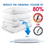 Thumbnail: 5 Pack Vacuum Storage Bags Reusable Space Saver Compression Organizer