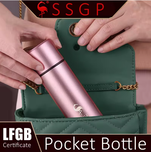 Miniatúra: 316 Stainless Steel Mini Vacuum Cup Thermos Water Bottle 140ml Green