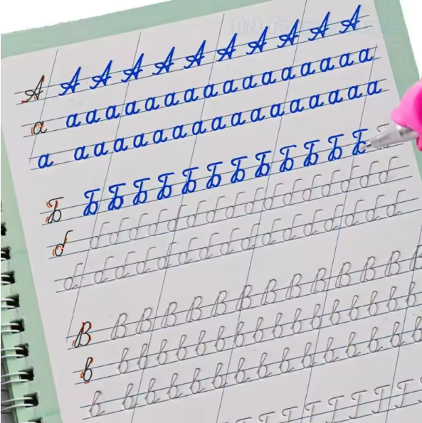 Kids Russian Copybook with Pen - Reusable Magical Handwriting Learning Book