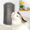 Thumbnail: Cat Scratcher Massager Brush for Cats Grooming Table Hair Removal Grey