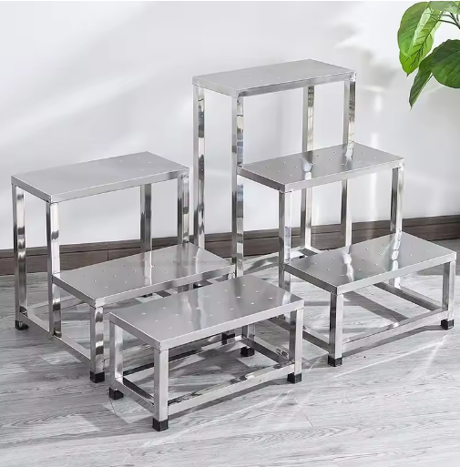 Miniatúra: Modern Stainless Steel Step Ladder for Home, Office, and Industrial Use