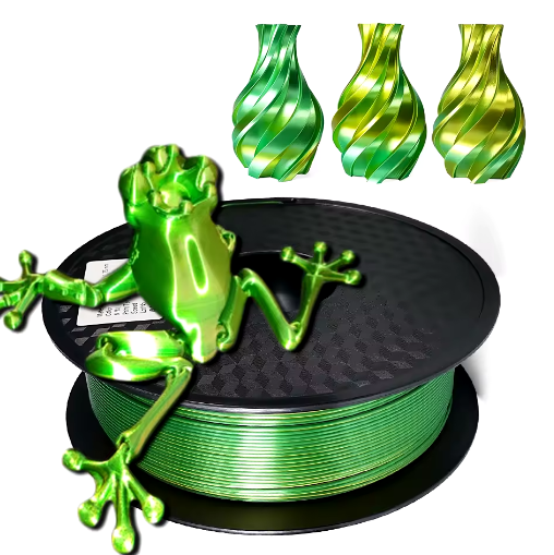 Thumbnail: Two-tone PLA 3D Printer Filament 1.75mm 250g Silk-like Magic Red-Blue