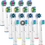 Thumbnail: 16/20PCS Oral B Electric Toothbrush Replacement Heads Cross Action Sensitive Flo